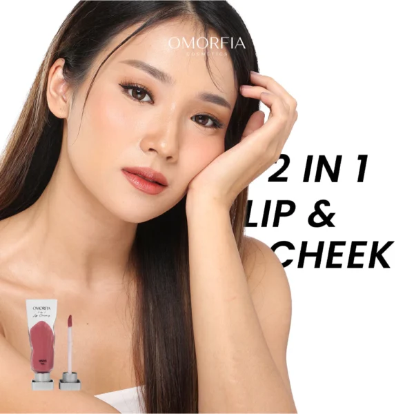 OMORFIA 2 in 1 Lip Creamy and Cheeks | Long Lasting Lip Cream Transferproof