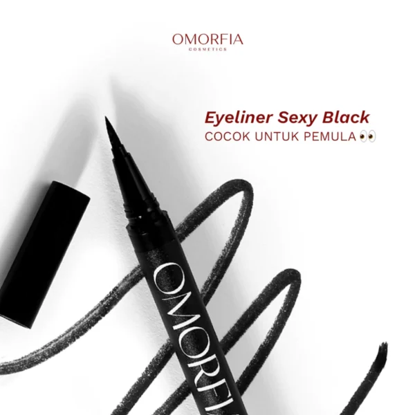 OMORFIA Sexy Black Eyeliner | Waterproof Eyeliner - Gambar 5