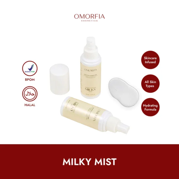 OMORFIA Milky Mist 3 in 1 Face Mist, Priming Water and Setting Spray